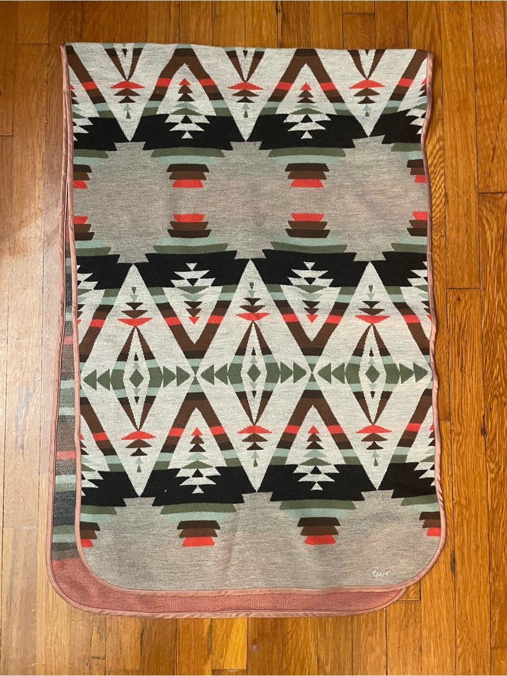 Xirena southwestern print knit poncho cape scarf